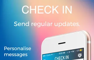 use the check-in service to let others know you are ok or what you are doing next it's not for emergencies, its for updates and changes in status