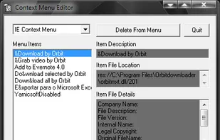 IE Context Menu