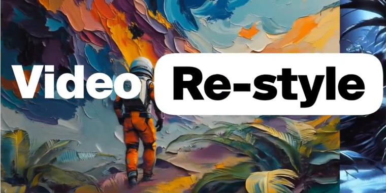 Krea AI launches new video Re-style tool image