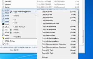 Copy Path to Clipboard screenshot 1