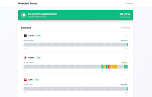 Webalert screenshot 2