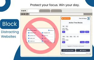 Block time-wasting websites and stay focused on what matters.