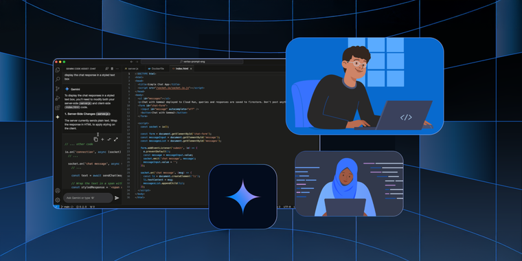 Google launches AI Gemini Code Assist for free, with near unlimited code completions image