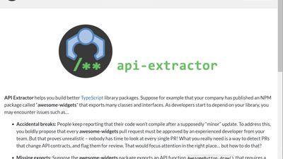 API Extractor screenshot 1