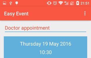 Easy Event screenshot 1