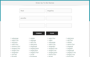 Name Combiner screenshot 1