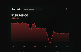 Monitor your virtual portfolio’s growth and performance over time