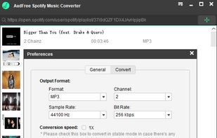 AudFree Spotify Music Converter screenshot 2