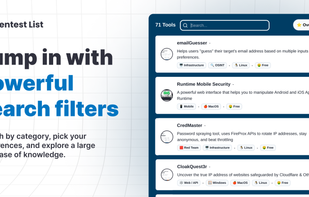 Pentest List screenshot 2