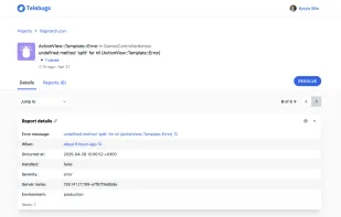 Error report details (general info)
