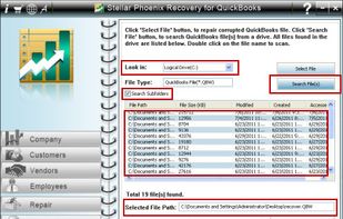Stellar Repair for QuickBooks® Software screenshot 2
