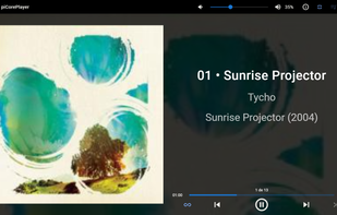 With the lms-material interface, fullscreen mode.
