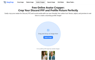 avatar cropper - EasyCrop