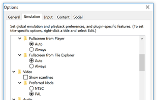 Player Options Detail
