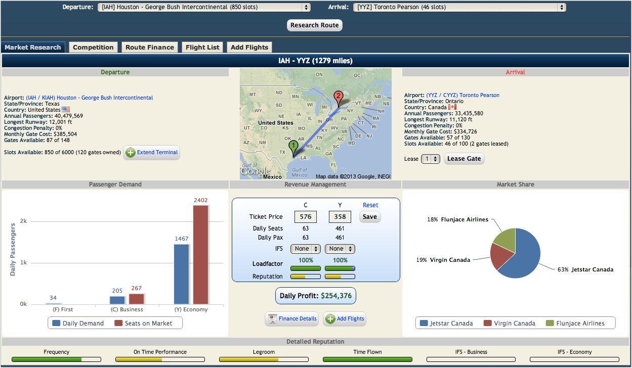 AirlineSim  The online airline simulation and management game