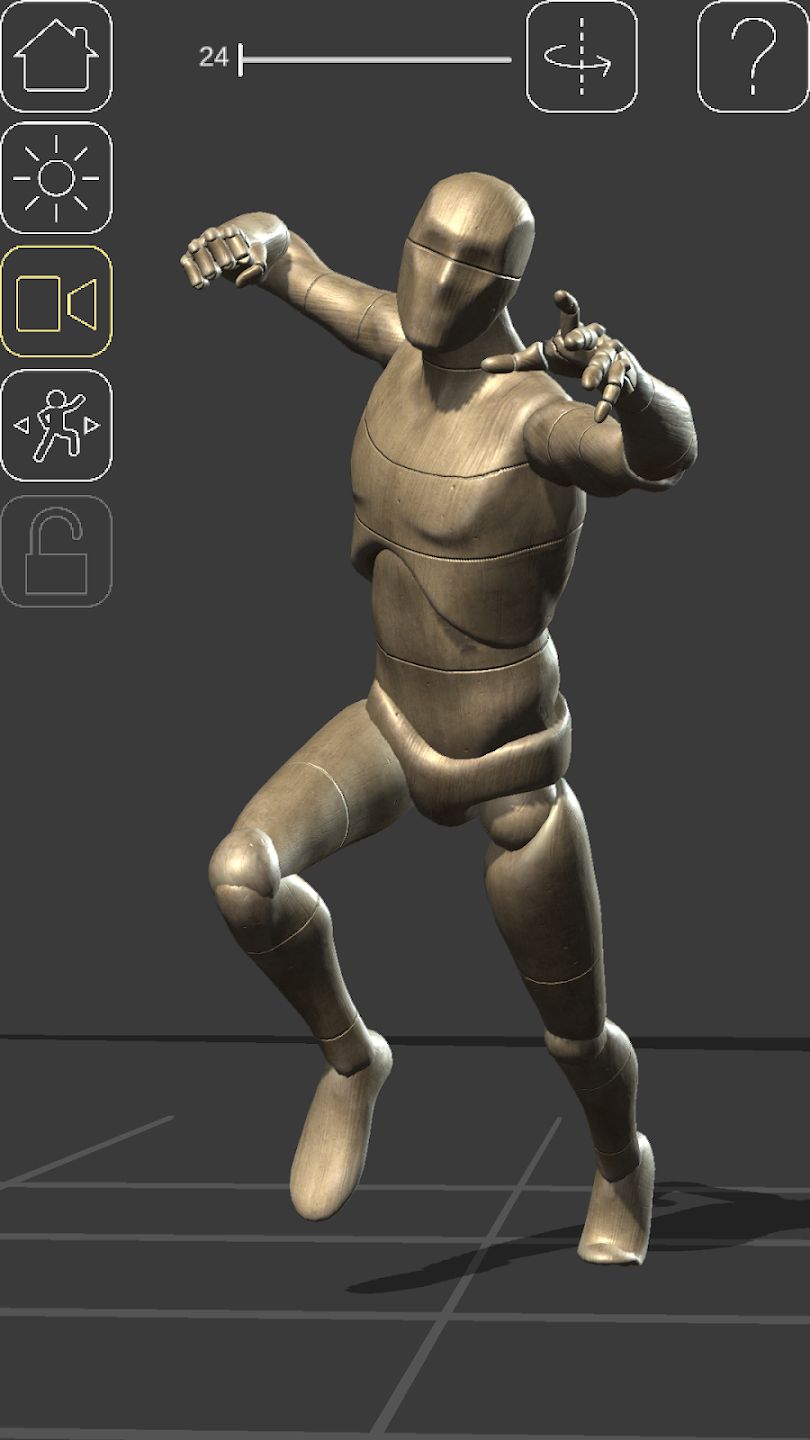 Posing of high poly 3D character used rigged low-poly