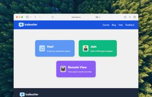 Selecting a role as Host, Participant or Remote Viewer.