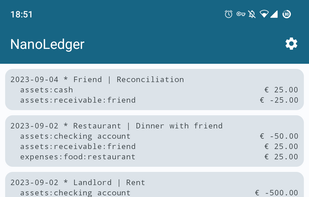 NanoLedger screenshot 2