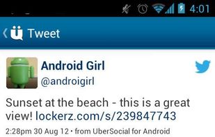 UberSocial screenshot 2