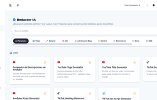 Dashboard of Copyter