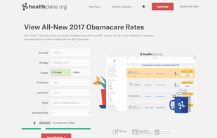HealthPlans.org screenshot 1
