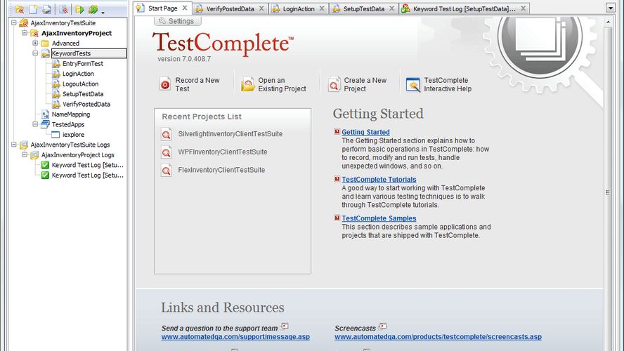 Automated testing tool, with AlternativeTo