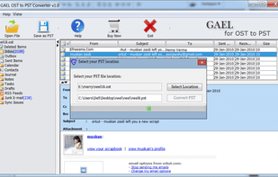 Gael OST to PST Conversion screenshot 1