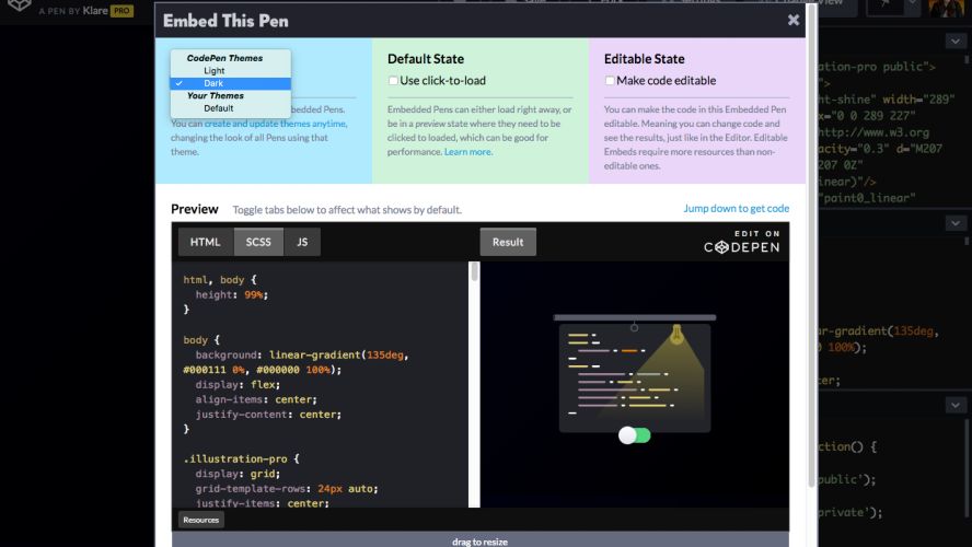 CodePen Social development environment for frontend designers and