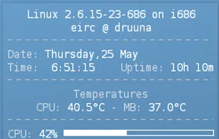 Conky screenshot 1