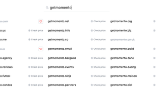 Momento Domains screenshot 2