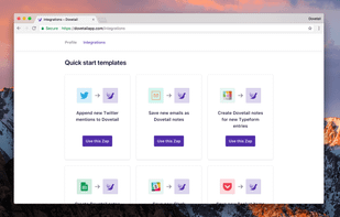 Dovetail screenshot 1