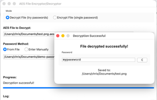 Successful decryption!