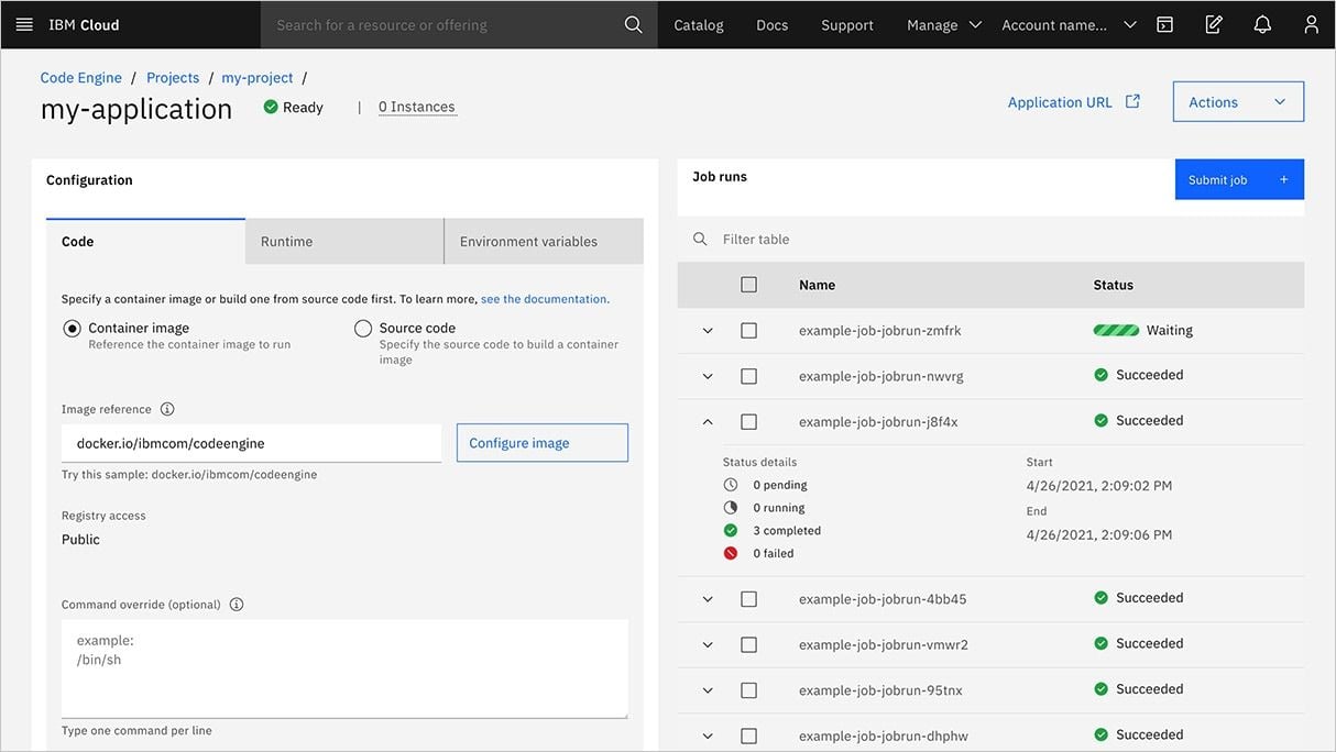 IBM Cloud Code Engine