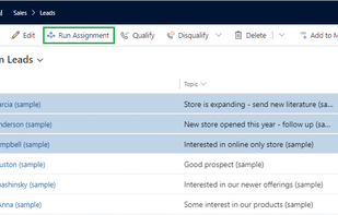 dynamics 365 lead assignment
