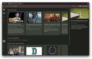 Dashboard in Dark mode