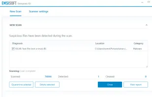 Emsisoft Emergency Kit screenshot 3