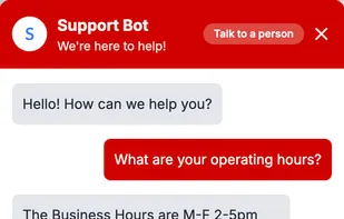 Chatbot Public View on Website.