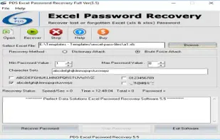 PDS Excel Password recovery screenshot 2