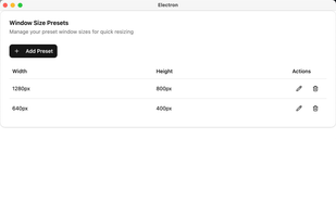 WindowResizer screenshot 1