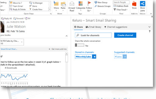 Keluro - Smart Email Sharing screenshot 1
