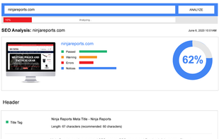 Ninja Reports screenshot 1