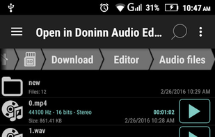 Doninn Audio Editor screenshot 2
