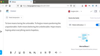 LanguageTool online