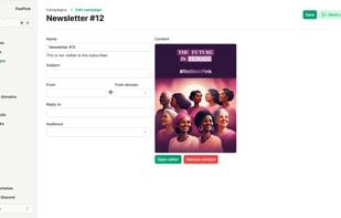 Create campaigns and edit them in our Email Editor.