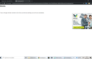An example page without HackeyBlock on