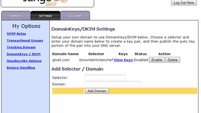 Easily set up your own DomainKeys/DKIM.