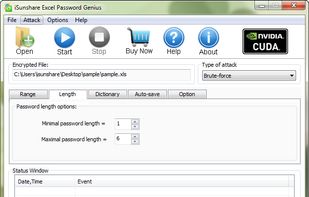 iSunshare Excel Password Genius screenshot 3