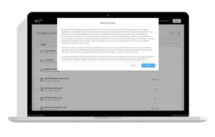 Digify VDR comes with built-in terms of access that can work as an NDA