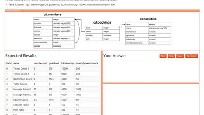 PostgreSQL Exercises screenshot 1