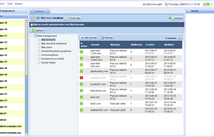 Basic mail administration view